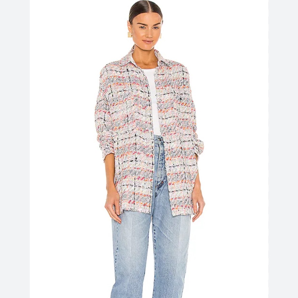 IRO Mekkie Tweed Oversized Shirt Jacket - Picture 5 of 11